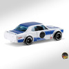 Approximately 1:64 scale, the Nissan Skyline H/T 2000GT-X measures around 2.8-inches long.