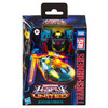Transformers Legacy United Deluxe Class Cybertron Universe HOT SHOT Action Figure in packaging - Front of box. Transformers Legacy United Deluxe Class Cybertron Universe HOT SHOT Action Figure in packaging - Front of box.