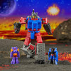 This G1 Universe Quake Transformers figure comes with G1 Universe Targetmaster Tiptop toy figure and G1 Universe Targetmaster Heater toy figure.