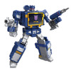 This 7-inch (17.5 cm) G1 Universe Soundwave toy features deco and detail inspiration from the animated series, The Transformers.