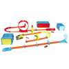 The Hot Wheels Track Builder Bundle includes 3 awesome themed track sets and 3 Hot Wheels cars for complete crashing, boosting and stunting.