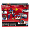 Removeable Backdrop: Packaging includes removable backdrop to display Optimus Prime figure in the Battle of Autobot City scene. Fans can use the backdrop and pose their figures in the scene with their own style