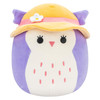 Squishmallows HOLLY the Purple Owl with Bucket Hat 7.5-inch Plush
