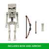 Skeleton figure comes with bow and arrow, and bone.