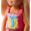 The princess look comes to life with a colourful snap-on bodice, rainbow-coloured skirt with clouds and stars, a purple tiara and yellow shoes.