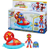 Marvel Spidey and His Amazing Friends Web-Spinners SPIDEY with HOVER SPINNER Toy Car