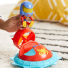 Kids can manually roll Hover Spinner toy car to activate spinning feature around the vehicle