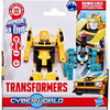 Transformers Cyberworld BUMBLEBEE Armored Cyber Changers 4-Inch Action Figure in packaging - Front of Box