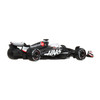 This 1:64th scale die-cast MoneyGram Haas F1 Team VF-24 model has premium execution with Real Riders tyres and Metal/Metal body and chassis