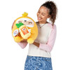 Every Snackle comes with their favourite licensed snack. Sandy the yellow Sloth comes with Dole Pineapple