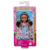Barbie Club Chelsea - Brunette Girl Doll wearing Blue Dress in packaging