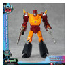 Measuring around 12 cm (4.7 inches) tall, this Rodimus Prime figure's scale reflects the character's size in the world of G1 Transformers