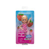 Barbie Chelsea Doll, Small Girl Doll with Blonde Hair wearing Strawberry-Print Dress & Shoes in packaging