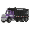 Features a Metalflake purple cab and black dump bucket with 'Weise Bros. Hauling' detailing