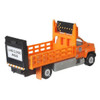 Approximately 1:64 scale, the GMC 3500 Attenuator Truck measures around 4 inches (10 cm) long