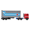 The Optimus Prime tractor trailer measures around 5.3 inches (13.5 cm) long