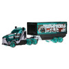 Hot Wheels Track Fleet SPEED HAULER (Teal & Black) 1:64 Scale Die-cast Truck