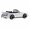 Porsche 911 Turbo Cabriolet in white with a black interior