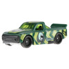 The Soldier Grind fingerboard and Draftnator die-cast vehicle feature a matching light & dark green deco