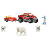 Each story pack includes 1 hero vehicle, 1 towing trailer and 3 theme-specific accessories for enhanced realism and the ultimate in push-around play