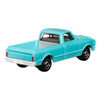 1968 Chevy C10 in turquoise, with grey interior and white base