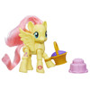 Fluttershy 3 inch (8 cm) tall poseable pony figure with 8 points of articulation.
