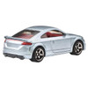 2019 Audi TT RS Coupe in silver, with dark red interior and grey base
