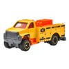 Approximately 1:64 scale, the GMC 3500 Utility Truck measures around 2.95 inches (7.5 cm) long