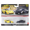 Hot Wheels Car Culture PORSCHE 993 GT2 and PORSCHE 718 CAYMAN GT4 1:64 Scale Die-cast Vehicle 2-Pack in packaging - Front