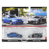 Hot Wheels Car Culture AUDI S4 QUATTRO and AUDI R8 LMS 1:64 Scale Die-cast Vehicle 2-Pack in packaging - Front