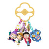 The keychains capture each character's personality with a different expression and themed charm accessory
