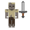 Authentically designed, 3.25-inch scale Minecraft Husk character comes with Iron Sword and Iron Ingot accessories!