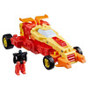 CONVERT BETWEEN ROBOT AND DUNEBUGGY MODE IN 25 STEPS: This Transformers toy figure converts between modes in 25 steps