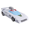 CONVERT BETWEEN ROBOT AND CAR MODE IN 18 STEPS: The Transformers action figure converts from robot to car mode in 18 steps.