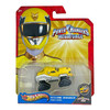 Hot Wheels Power Rangers Megaforce YELLOW RANGER TIGER ZORD 1:64 Scale Die-cast Vehicle in packaging - Front