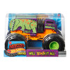 Hot Wheels Monster Trucks Oversized WILL EAT IT ALL 1:24 Scale Vehicle in packaging - Front