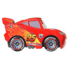 This approximately 4 cm (1.5-inch) vehicle features a metal body, rolling wheels and iconic details