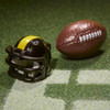 Figure comes with a mini helmet that the figure can wear in robot mode and a mini football accessory that the robot figure can hold