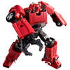 This Transformers Cliffjumper figure features deco and details inspired by the Transformers: Prime universe