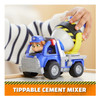 Features a drum that rotates and tilts, with a mini storage compartment. Kids will love clipping Mix to the driver's seat and then pretending to work on construction projects