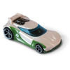 The Chicane Hot Wheel vehicle in pearlescent white and green inspired by N-Tek from the Max Steel franchise