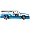 Approximately 1:64 scale, the Volvo 850 Estate measures around 2.9 inches (7.4 cm) in length