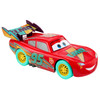 With special, bright-coloured graphics and cool visual and audio effects, the Disney and Pixar Cars Race to Celebrate Lights and Sounds Lightning McQueen delivers showstopping good looks and charm