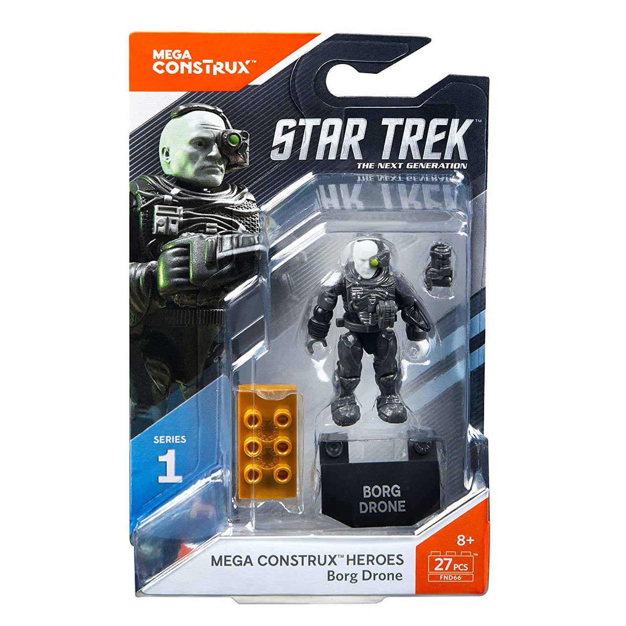 Mega Construx Heroes Series 1: Star Trek The Next Generation BORG DRONE  Buildable Figure