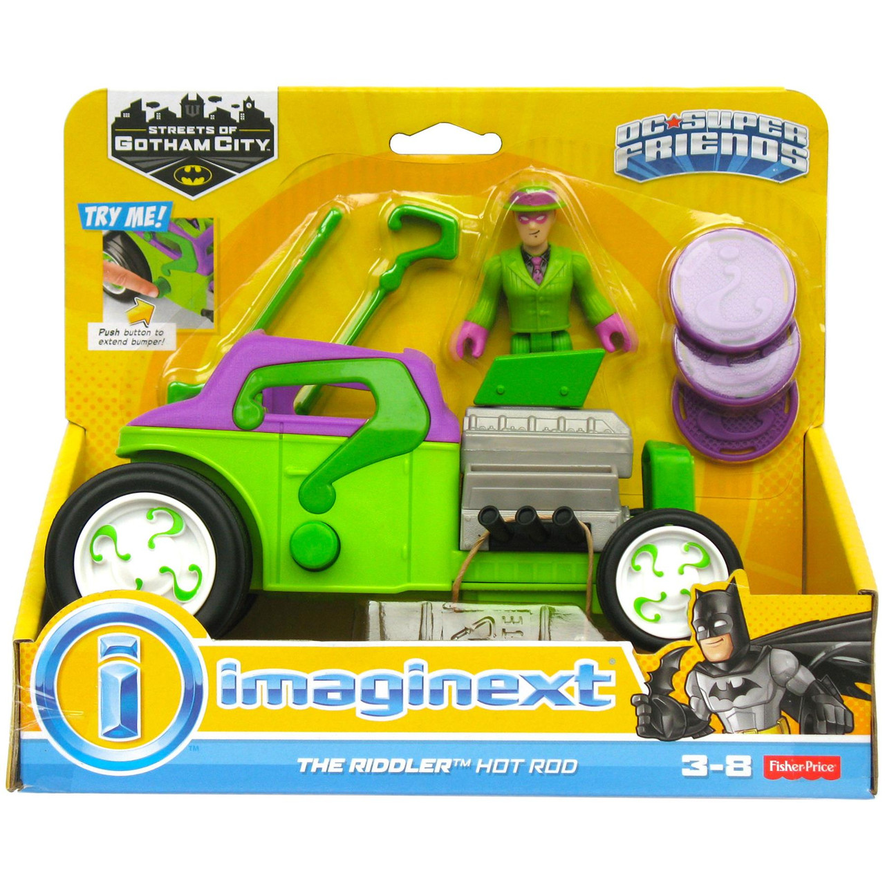 imaginext riddler hot rod