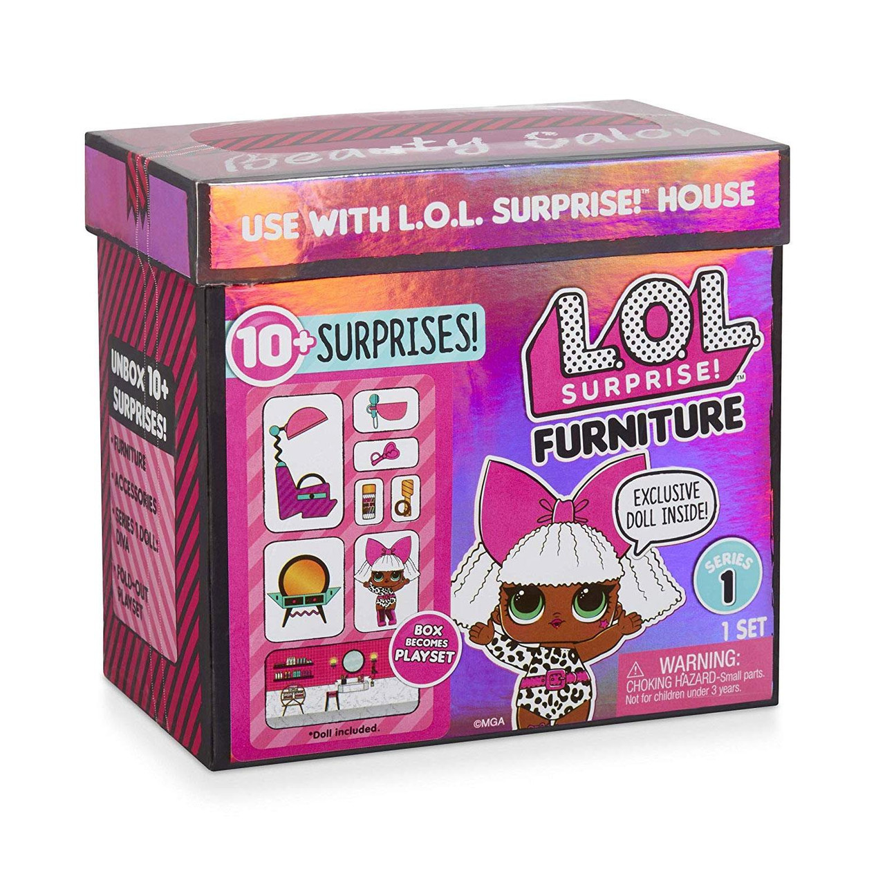 Surprise! Furniture (Series 1) Beauty Salon with Diva Doll