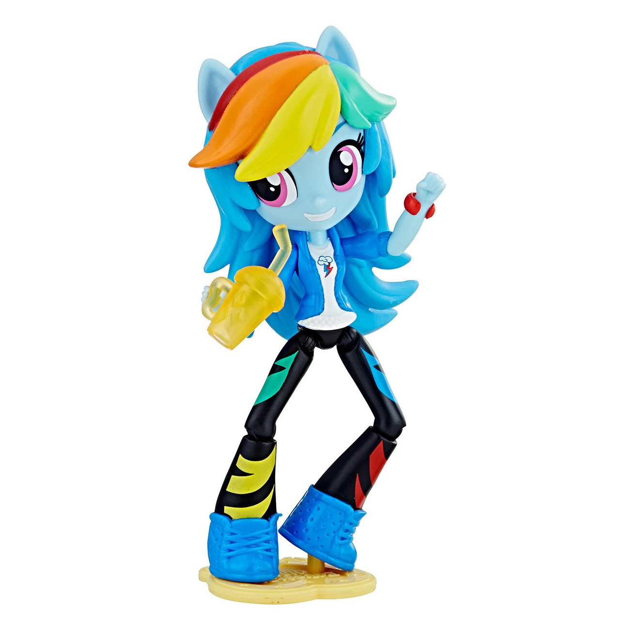 My Little Pony Equestria Girls Rainbow Dash Theme Park Collection Minis Doll Bubble N Squeak Toys