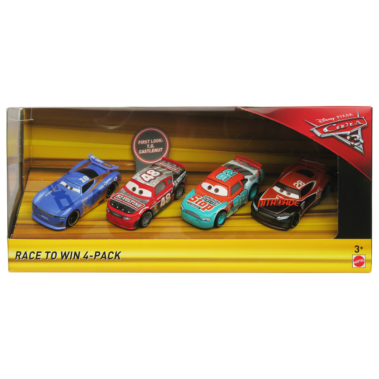Disney Pixar Cars 3 Race To Win 4 Pack Of 1 55 Scale Die Cast Vehicles Bubble N Squeak Toys
