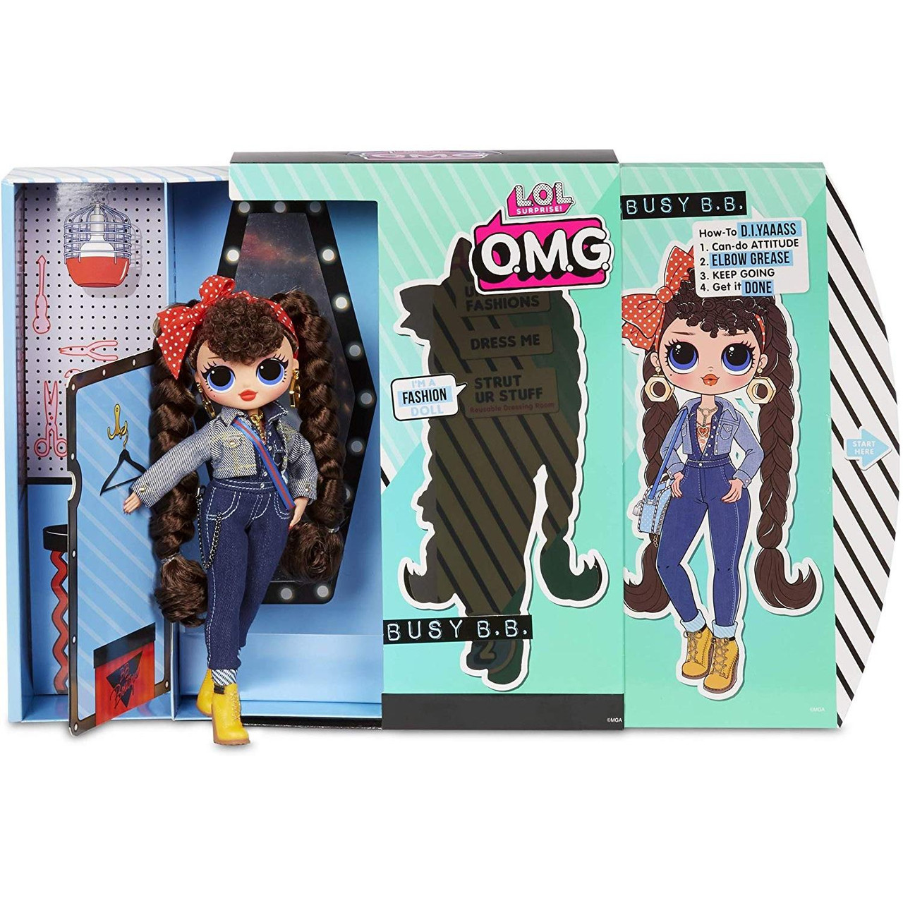 L.O.L. Surprise! O.M.G. Busy B.B. Fashion Doll with 20 Surprises並行輸入品 L.O.L. Surprise! O.M.G. Busy B.B. Fashion Doll with Jean Denim Jumper