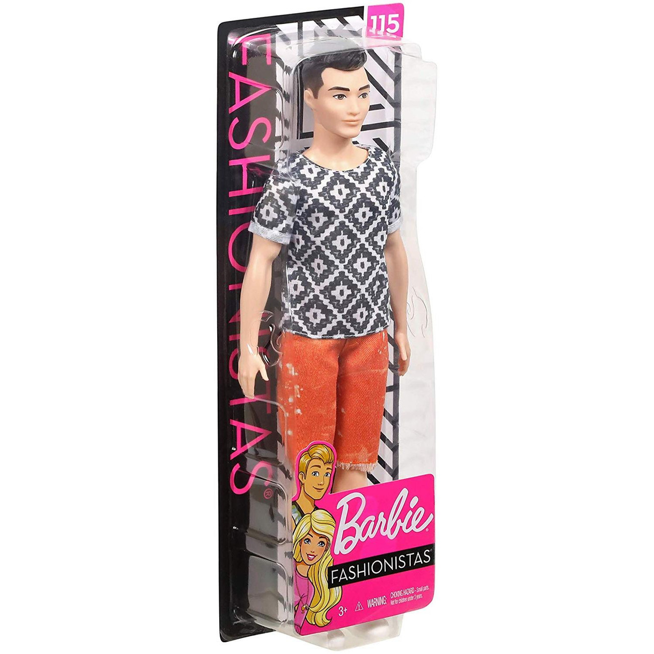 Barbie Fashionistas Doll 115 - Asian Ken with Boho Hip Shirt and